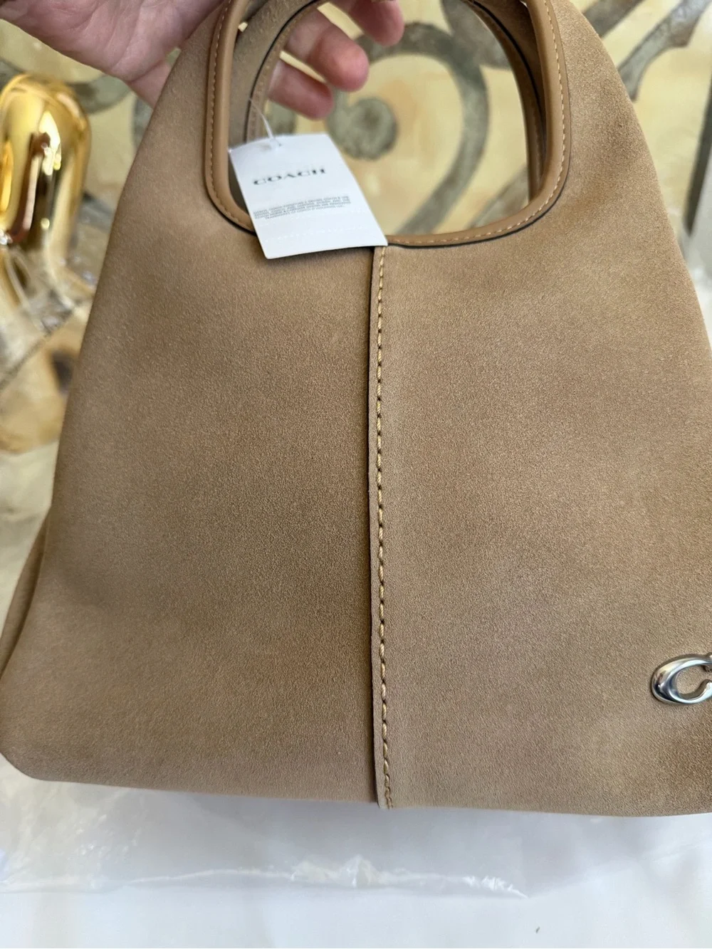 Coach Peanut  Suede Lana 23 Satchel NWT HTF